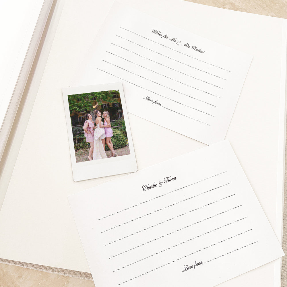 
                      
                        Wedding Advice & Wishes Cards for Photo Album
                      
                    