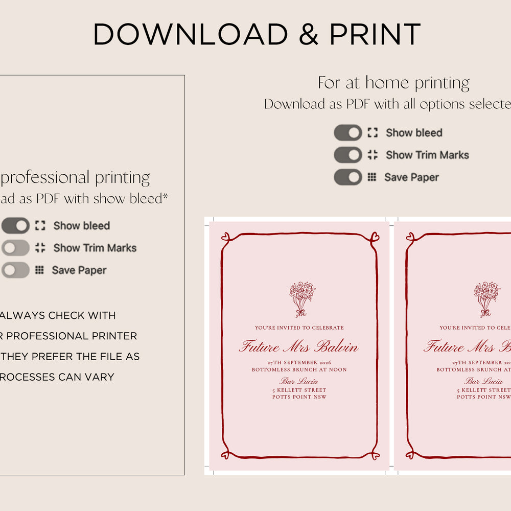 
                      
                        Hens Party Invite Editable Template - Beloved
                      
                    