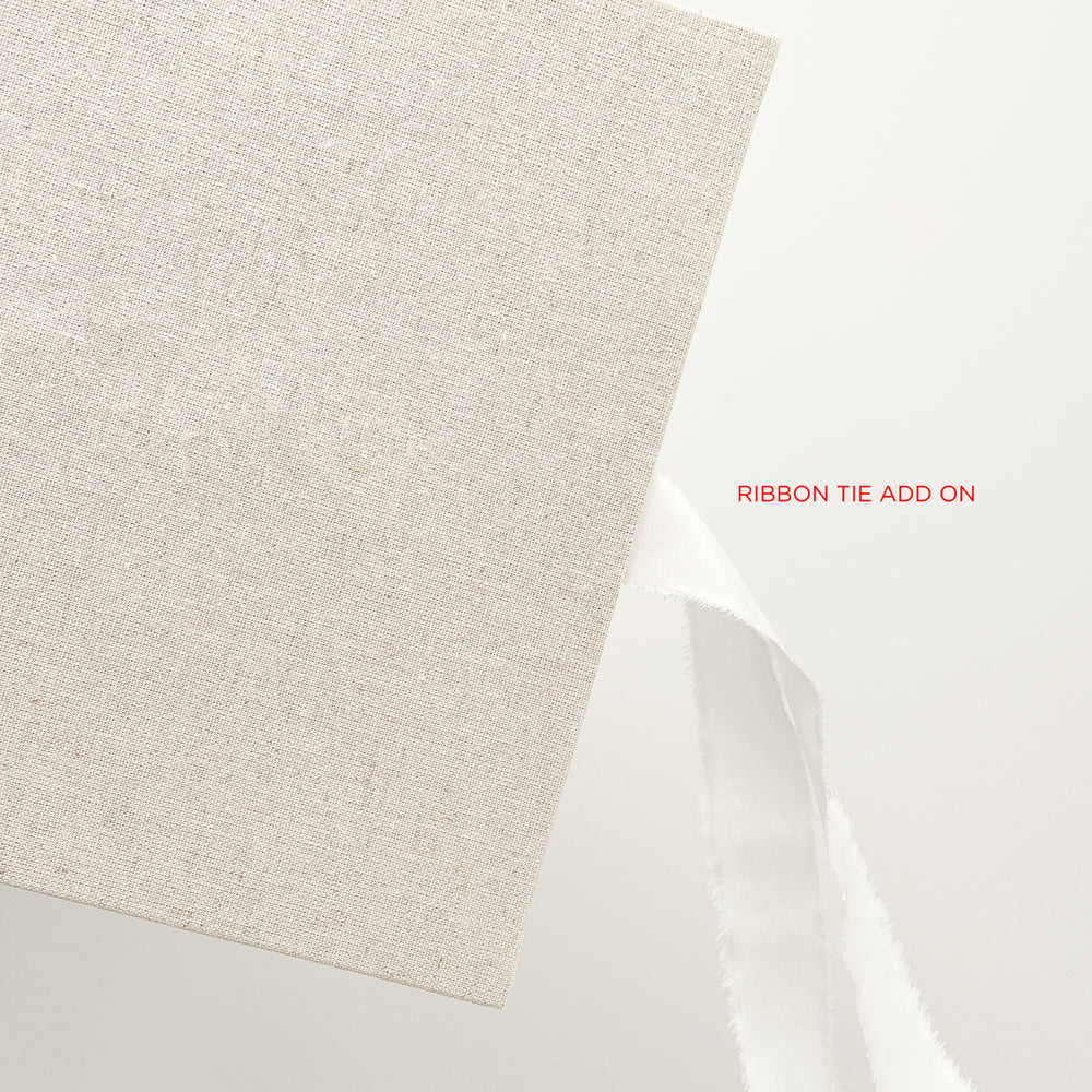 
                      
                        Minimalistic Linen Wedding Guest Book - Vorfreude Stationery
                      
                    