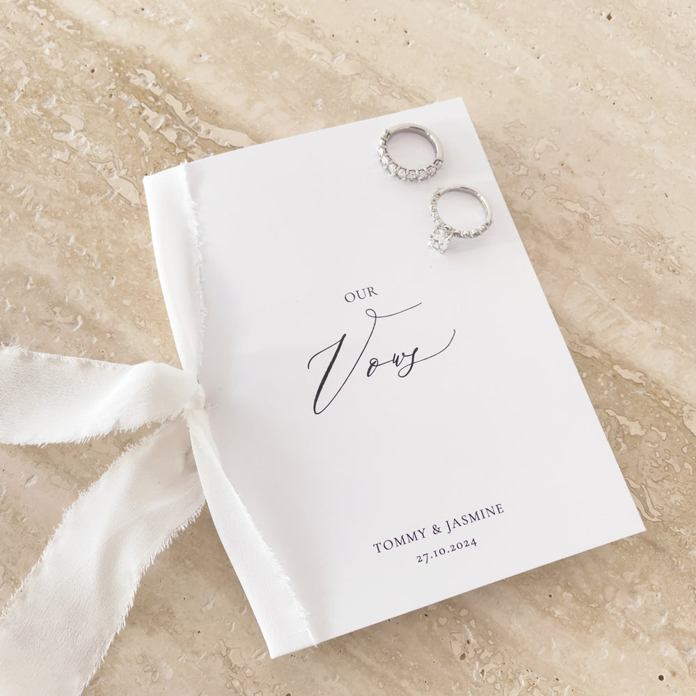 Our Vows Wedding Book Set of 2