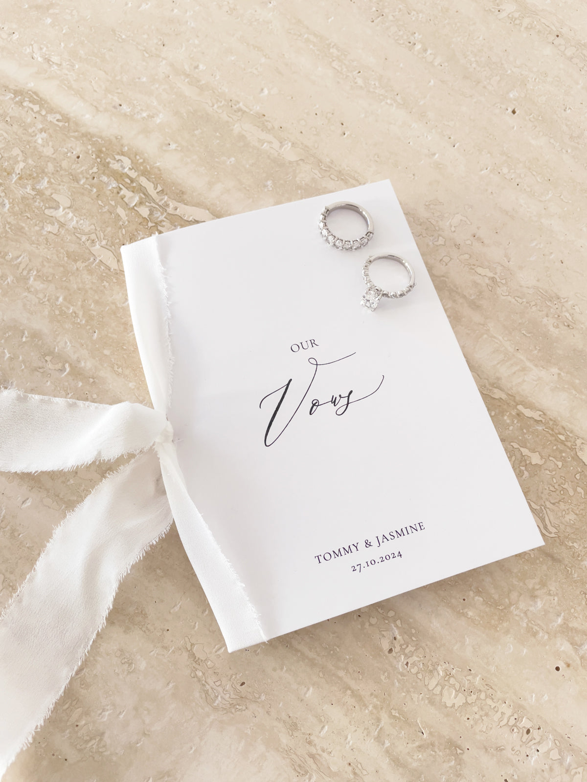 Our Vows Wedding Book Set of 2