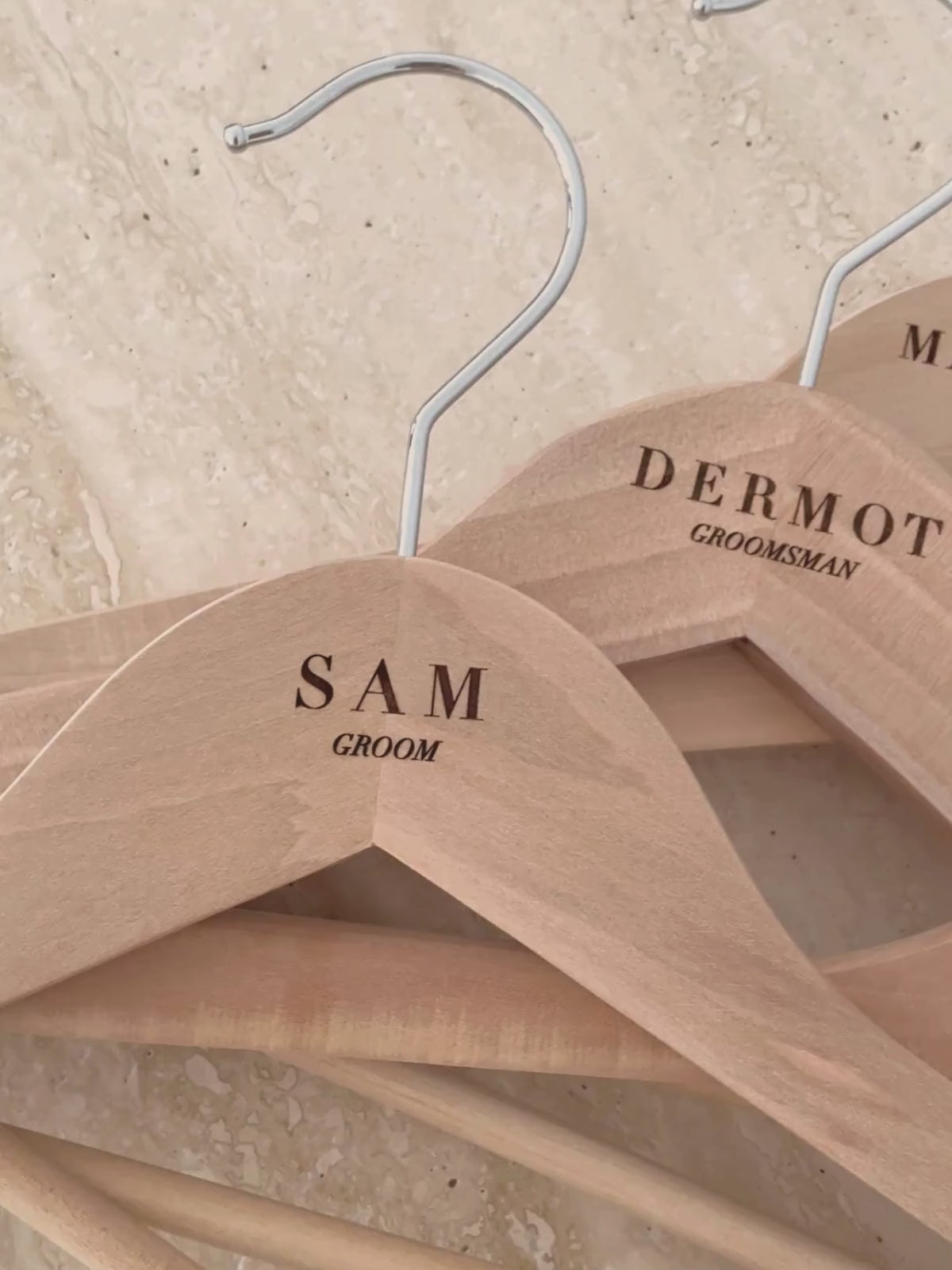 Engraved Dress & Suit Wedding Hanger