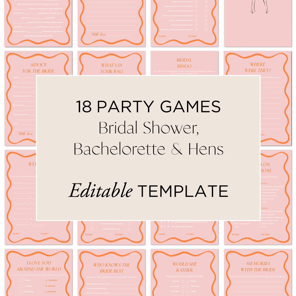 
                      
                        Hens Bachelorette Party Games Editable Template - Wavy - Vorfreude Stationery
                      
                    
