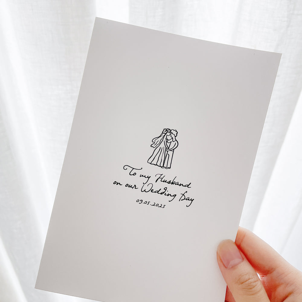 Little Things Hand Drawn Wedding Day Card