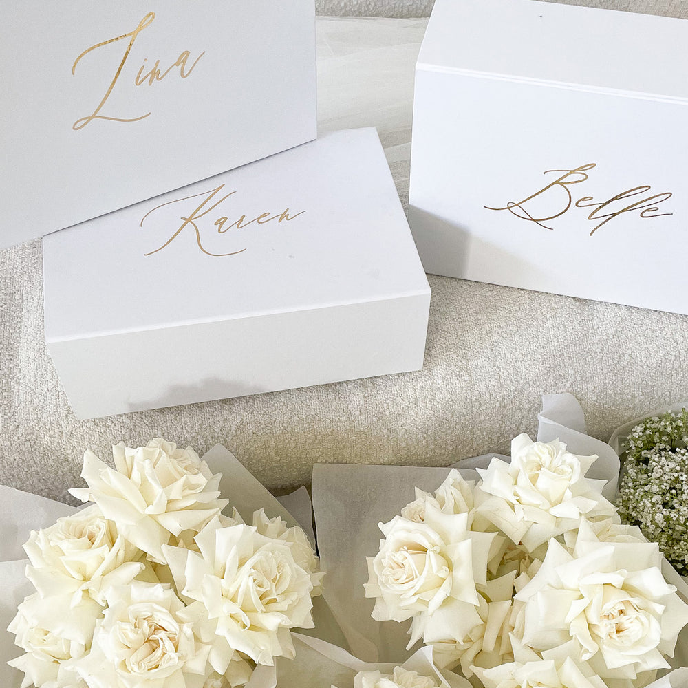 
                      
                        Personalised Bridesmaids Gift Box White
                      
                    