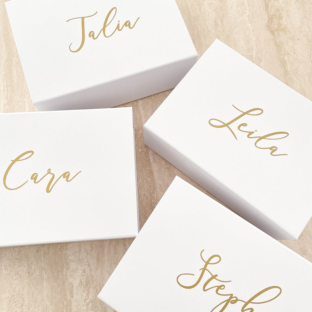 
                      
                        Personalised Bridesmaids Gift Box White
                      
                    