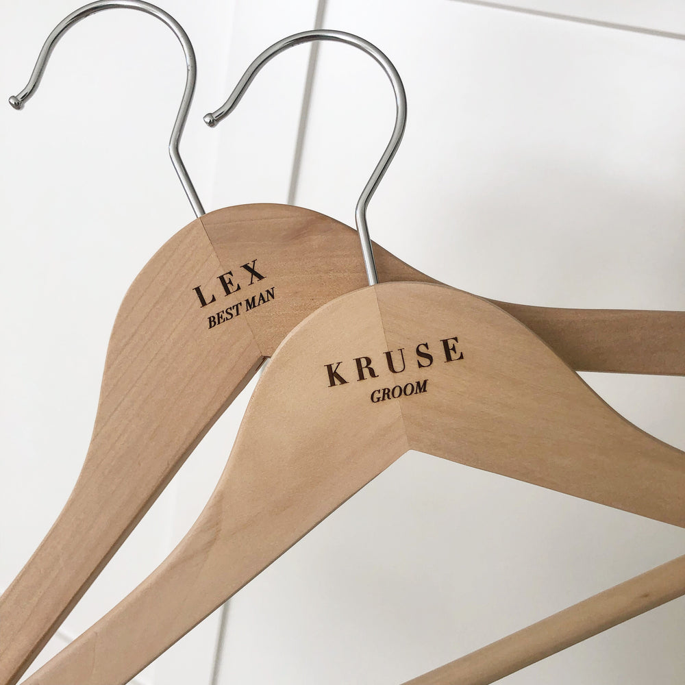 Engraved Wedding Dress Suit Hanger Australia